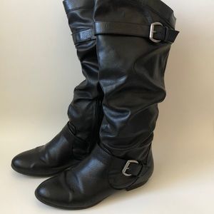 Tall black dressy boots